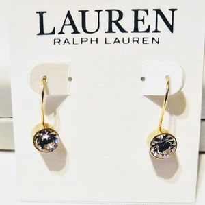 Lauren Ralph LaurenBezel-Set CZ Drop Earrings in 1